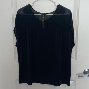 Ellen Tracy black blouse